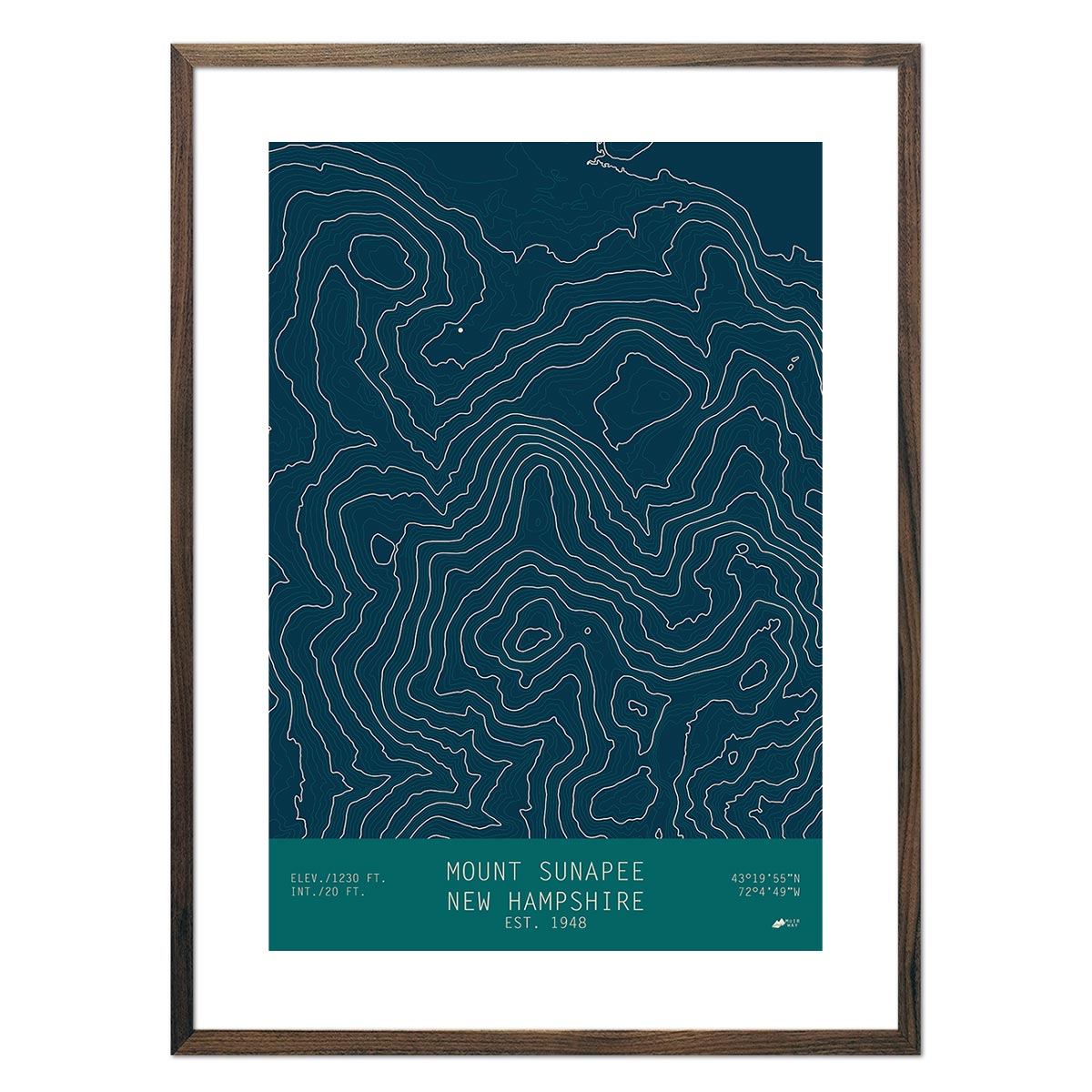 Mount Sunapee, New Hampshire - Muir Way - TOPO Series