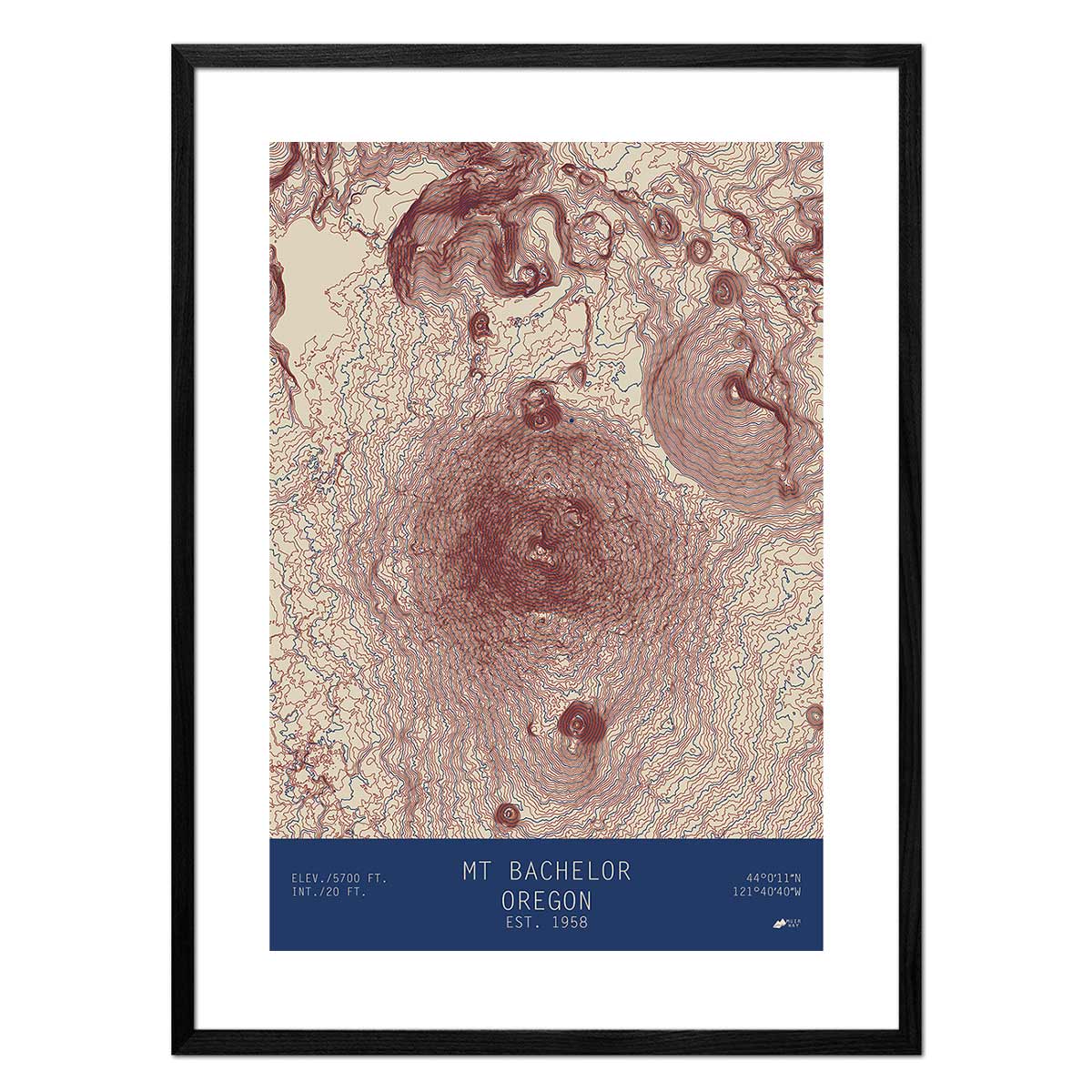 Mount Bachelor, Oregon - Muir Way - TOPO Series