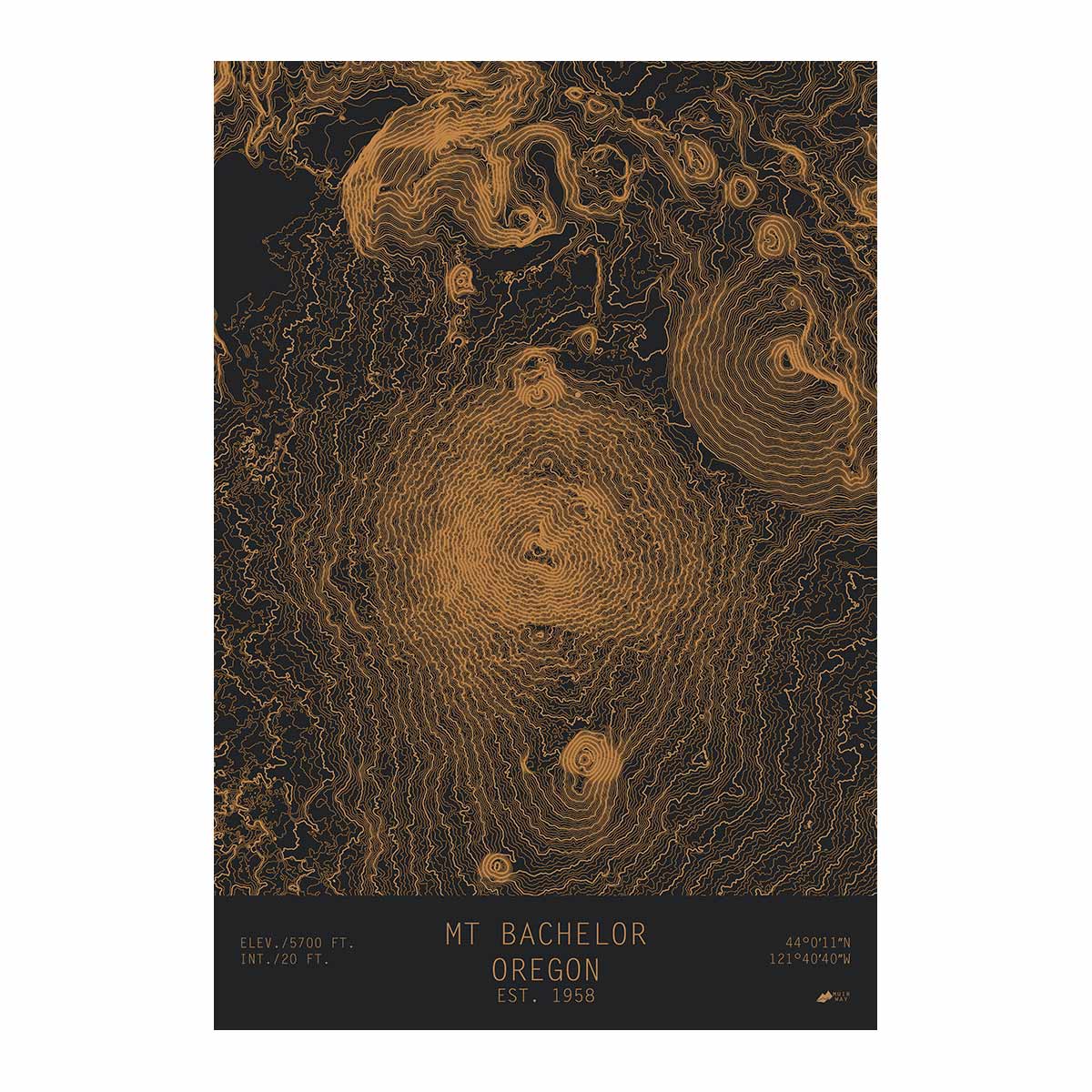 Mount Bachelor, Oregon - Muir Way - TOPO Series