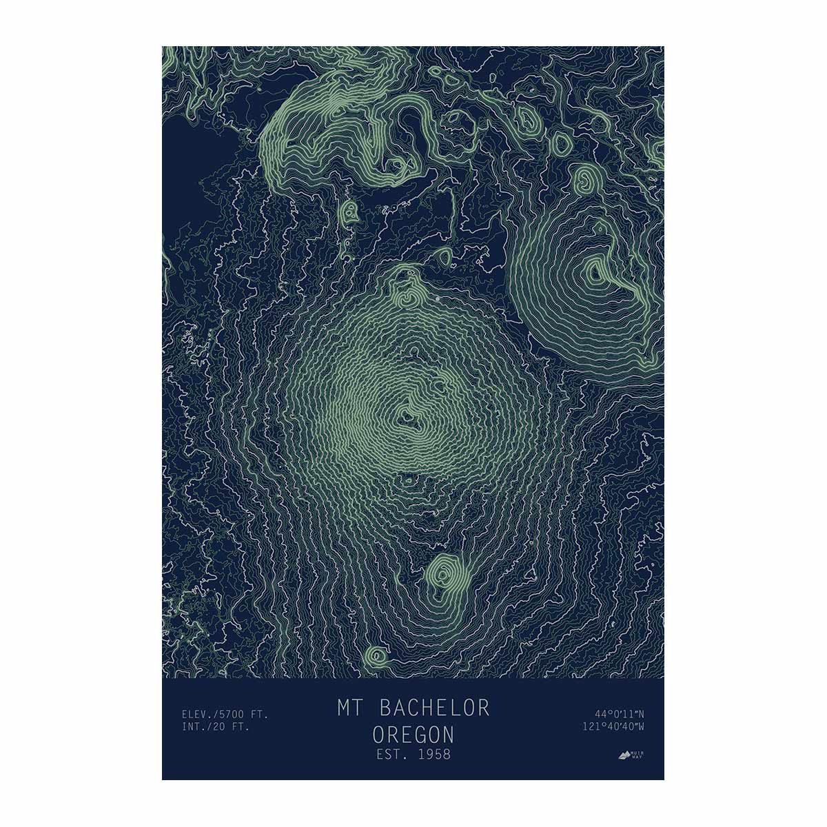 Mount Bachelor, Oregon - Muir Way - TOPO Series