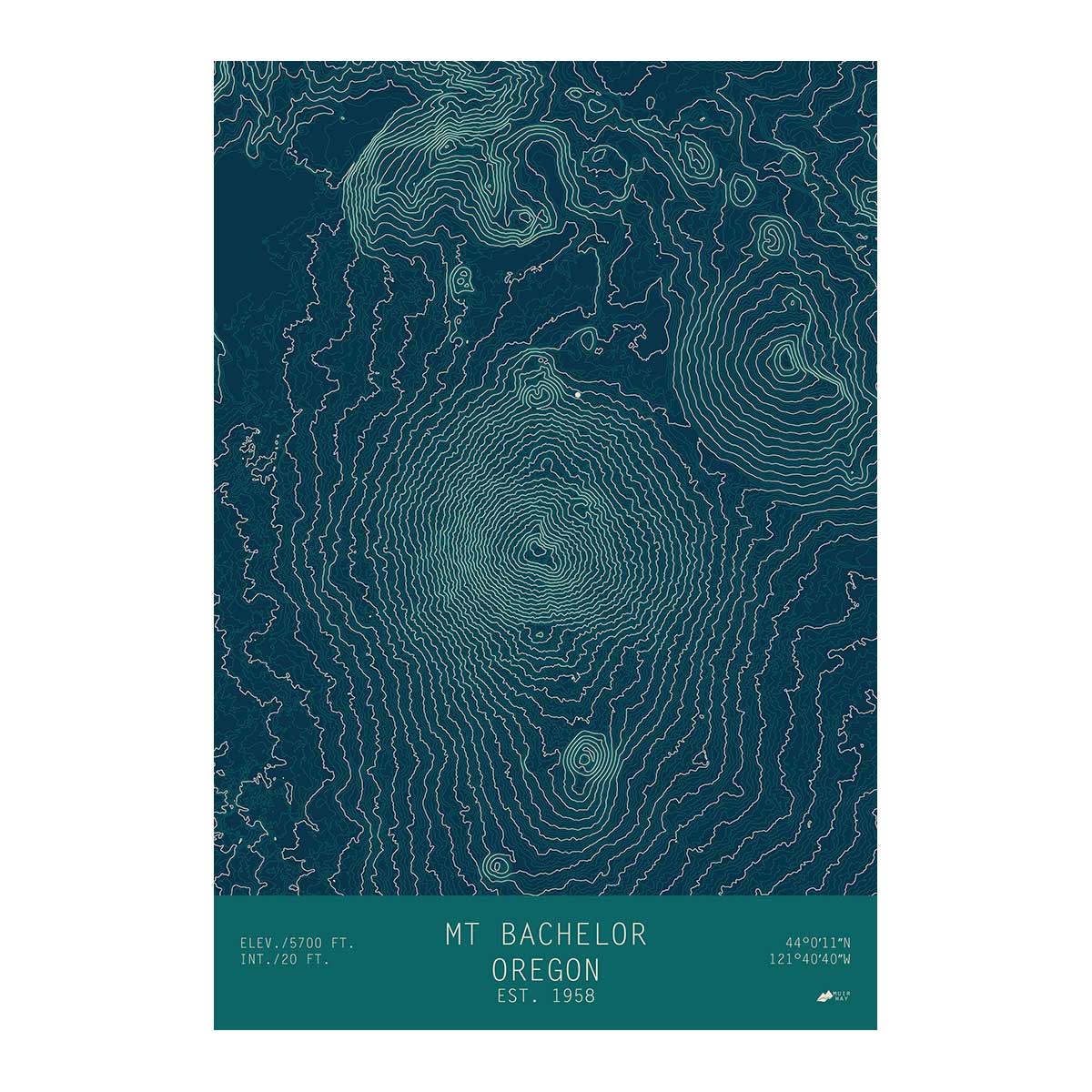Mount Bachelor, Oregon - Muir Way - TOPO Series