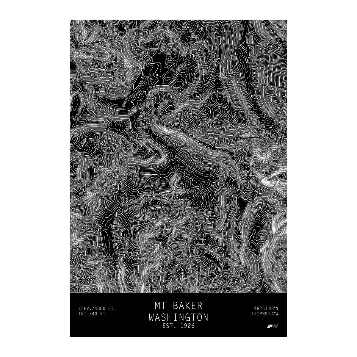 Mount Baker, Washington - Muir Way - TOPO Series