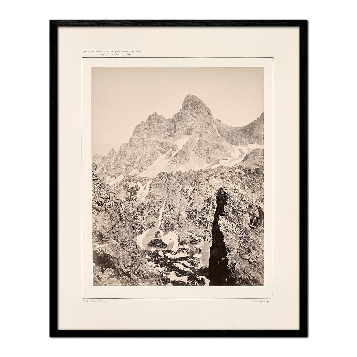 Mt. Hayden or The Great Teton, Yellowstone 1873 - Muir Way - Photograph