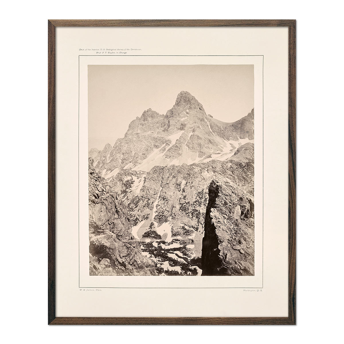 Mt. Hayden or The Great Teton, Yellowstone 1873 - Muir Way - Photograph