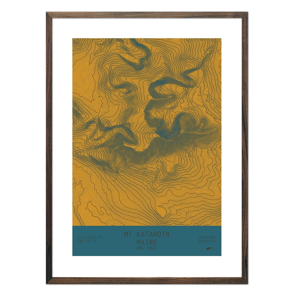 Mount Katahdin, Maine - Muir Way - TOPO Series