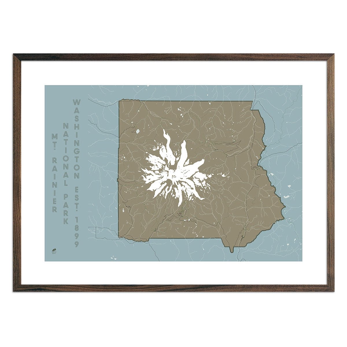 Mt. Rainier National Park Map - Muir Way - National Park