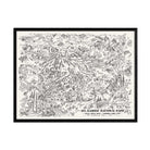 Mt. Rainier National Park Map 1946 - Muir Way - Vintage Map
