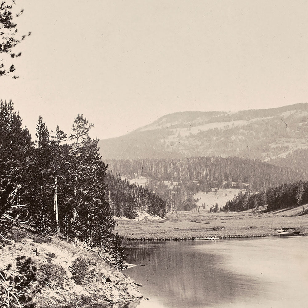 Mystic Lake, Source of East Gallatin, Yellowstone 1873 - Muir Way - Photograph