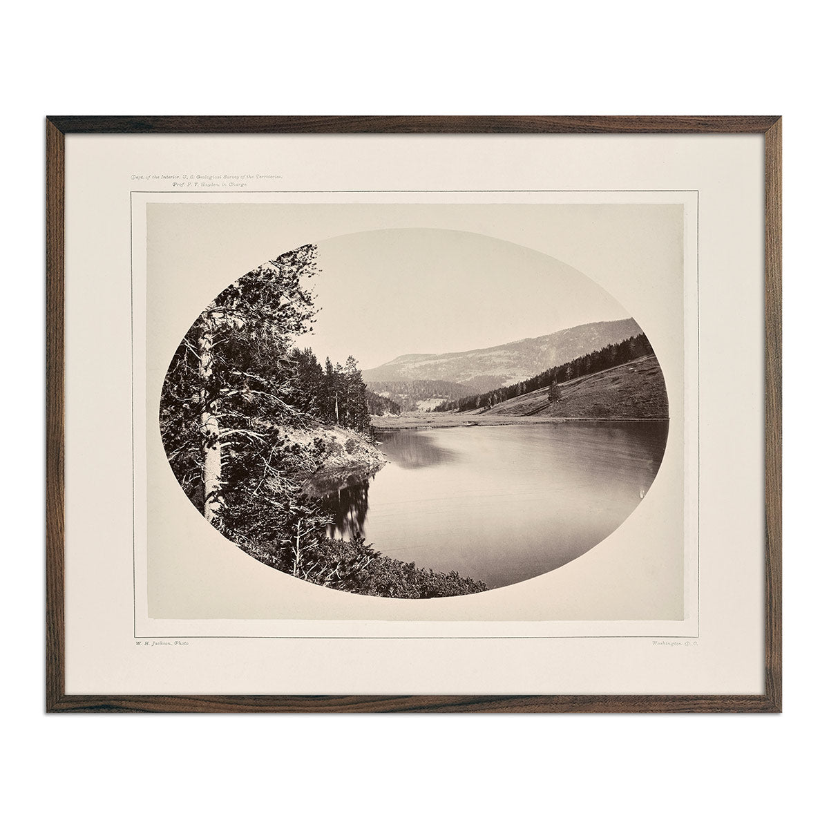 Mystic Lake, Source of East Gallatin, Yellowstone 1873 - Muir Way - Photograph