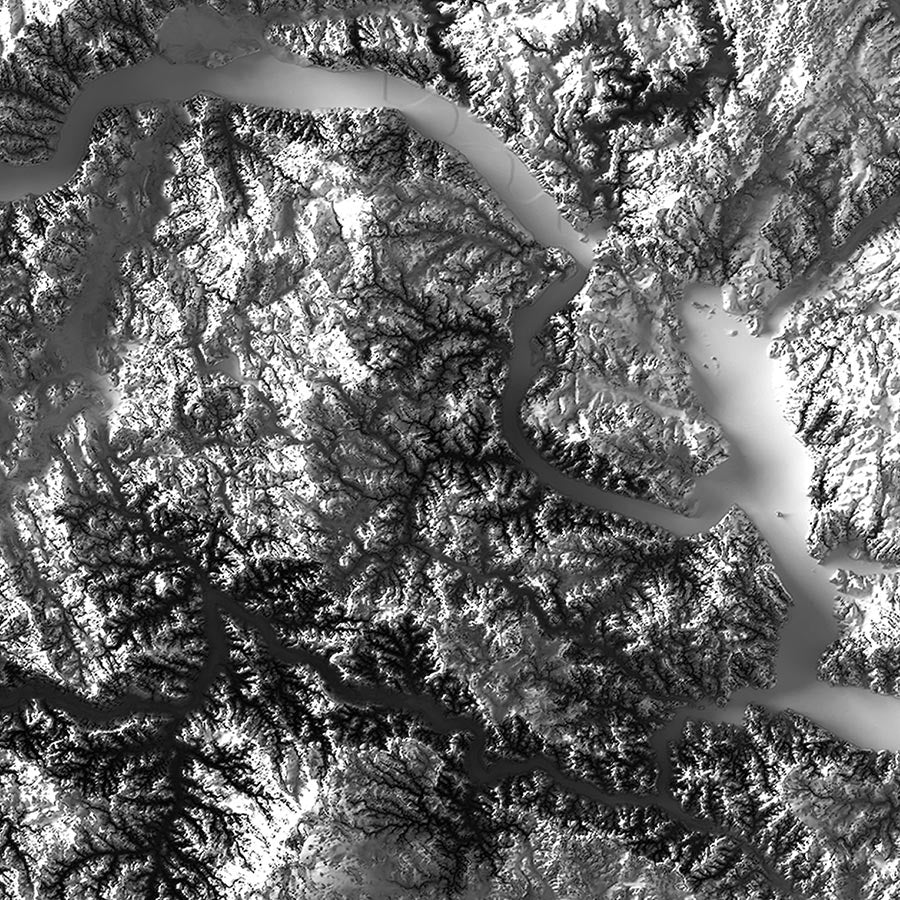 North Dakota Elevation Map - Muir Way - Elevation