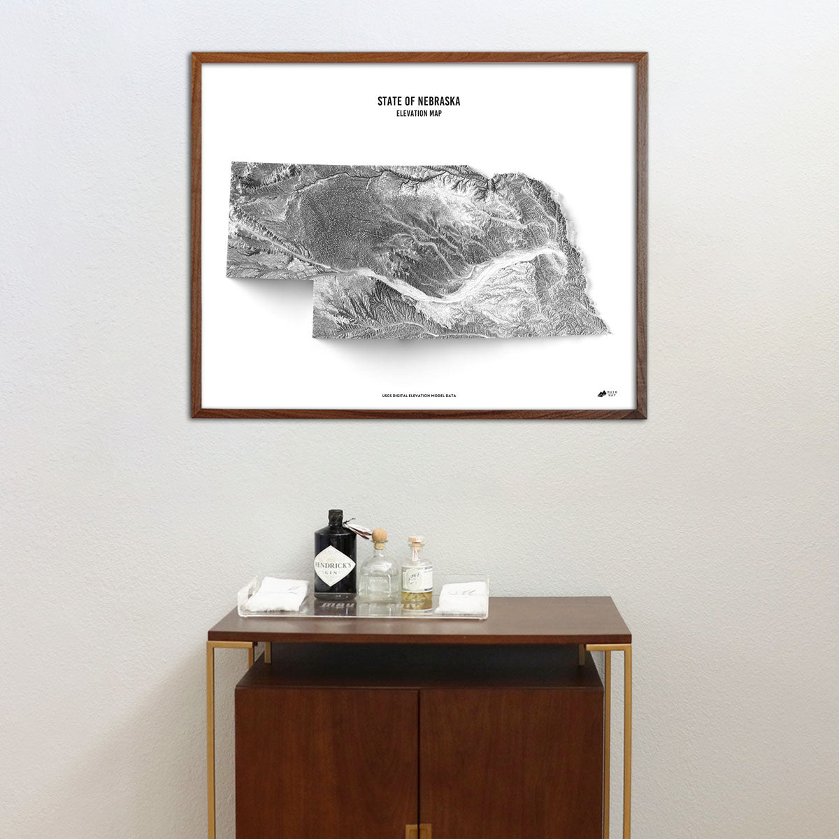 Nebraska Elevation Map - Muir Way - Elevation