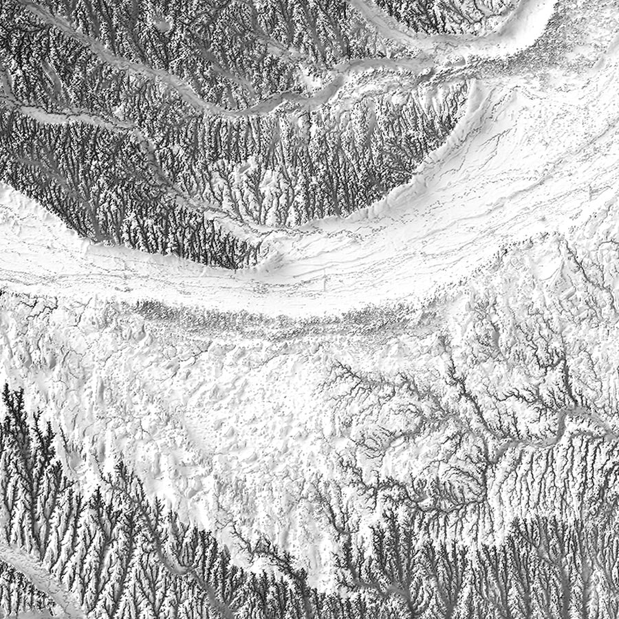 Nebraska Elevation Map - Muir Way - Elevation