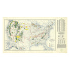 National Forests Map 1936 - Muir Way - Vintage Map