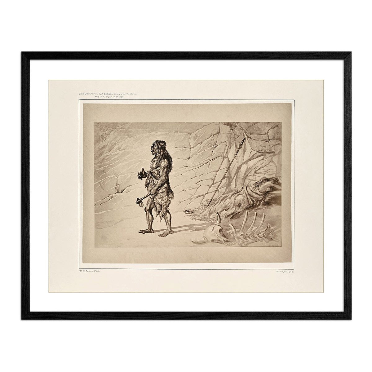 Neanderthal Man, Yellowstone 1873 - Muir Way - Photograph