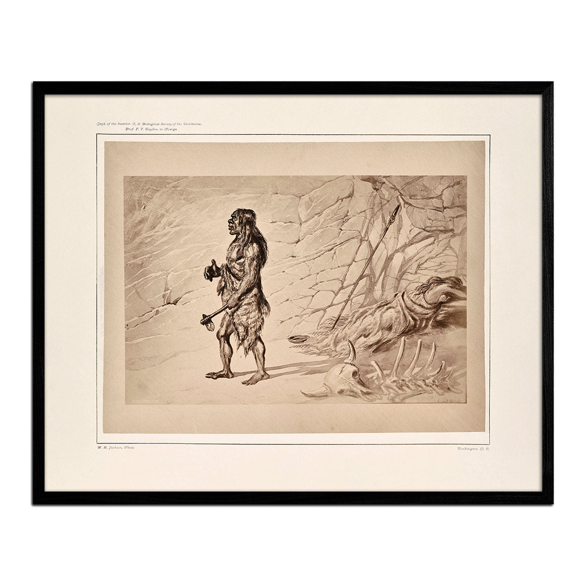 Neanderthal Man, Yellowstone 1873 - Muir Way - Photograph