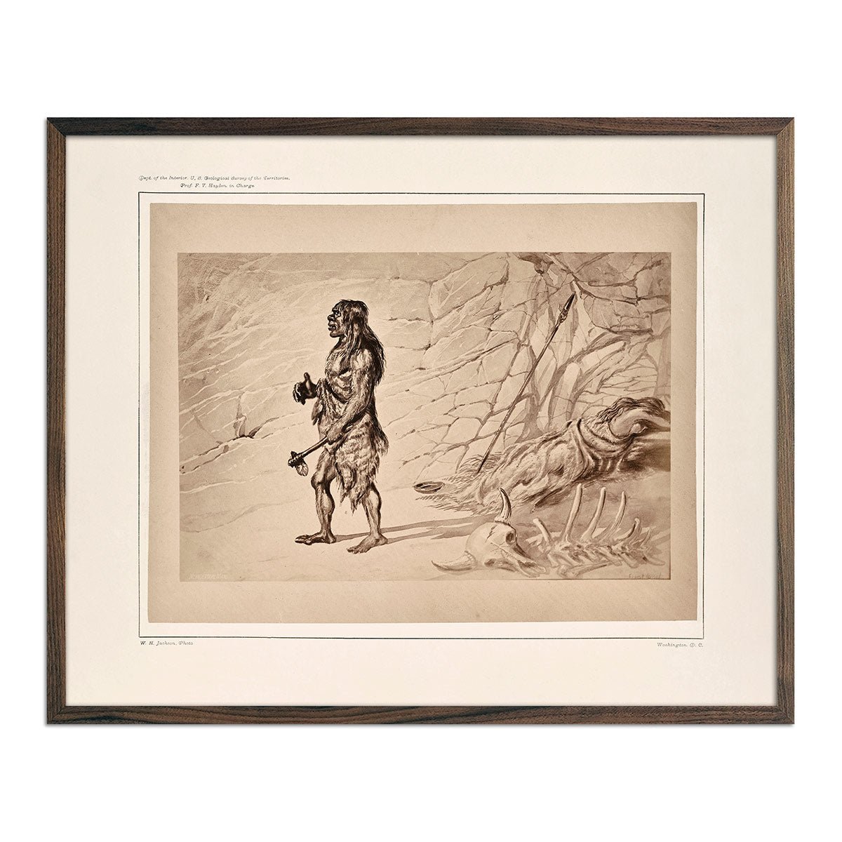Neanderthal Man, Yellowstone 1873 - Muir Way - Photograph