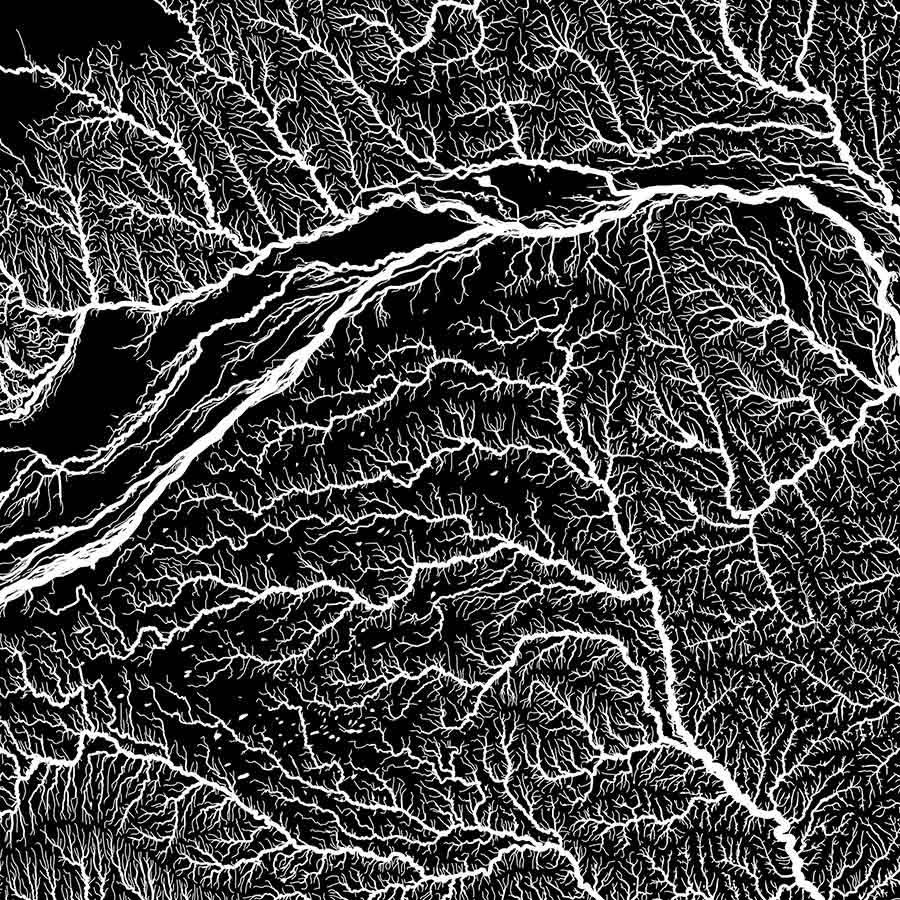 Nebraska Hydrological Map - Muir Way - Hydrology