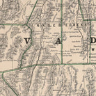 Nevada 1883 Map - Muir Way - Vintage Map