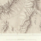 Nevada Plateau 1876 Topographic Map - Muir Way - Vintage Map