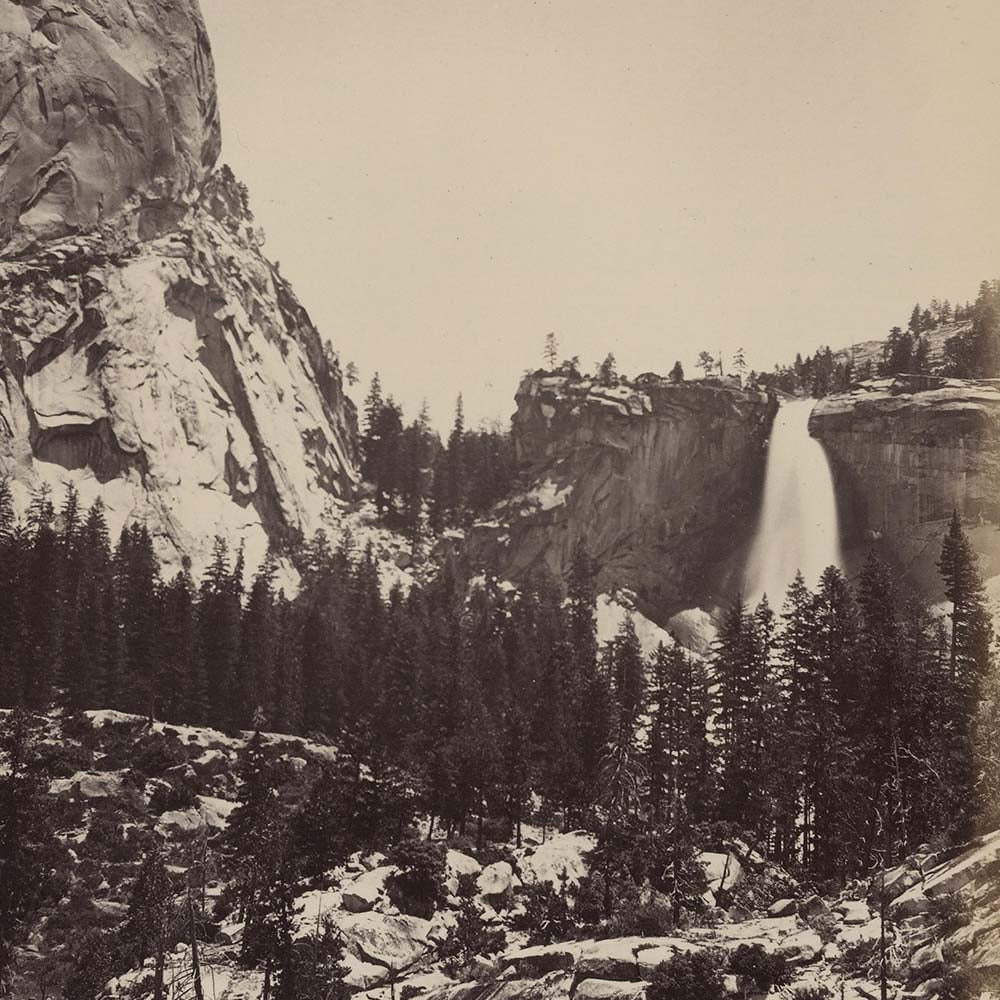 Nevada Fall and Cap of Liberty, Yosemite 1868 - Muir Way - Photograph