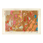 Nevada Basin 1876 Geological Map - Muir Way - Vintage Map