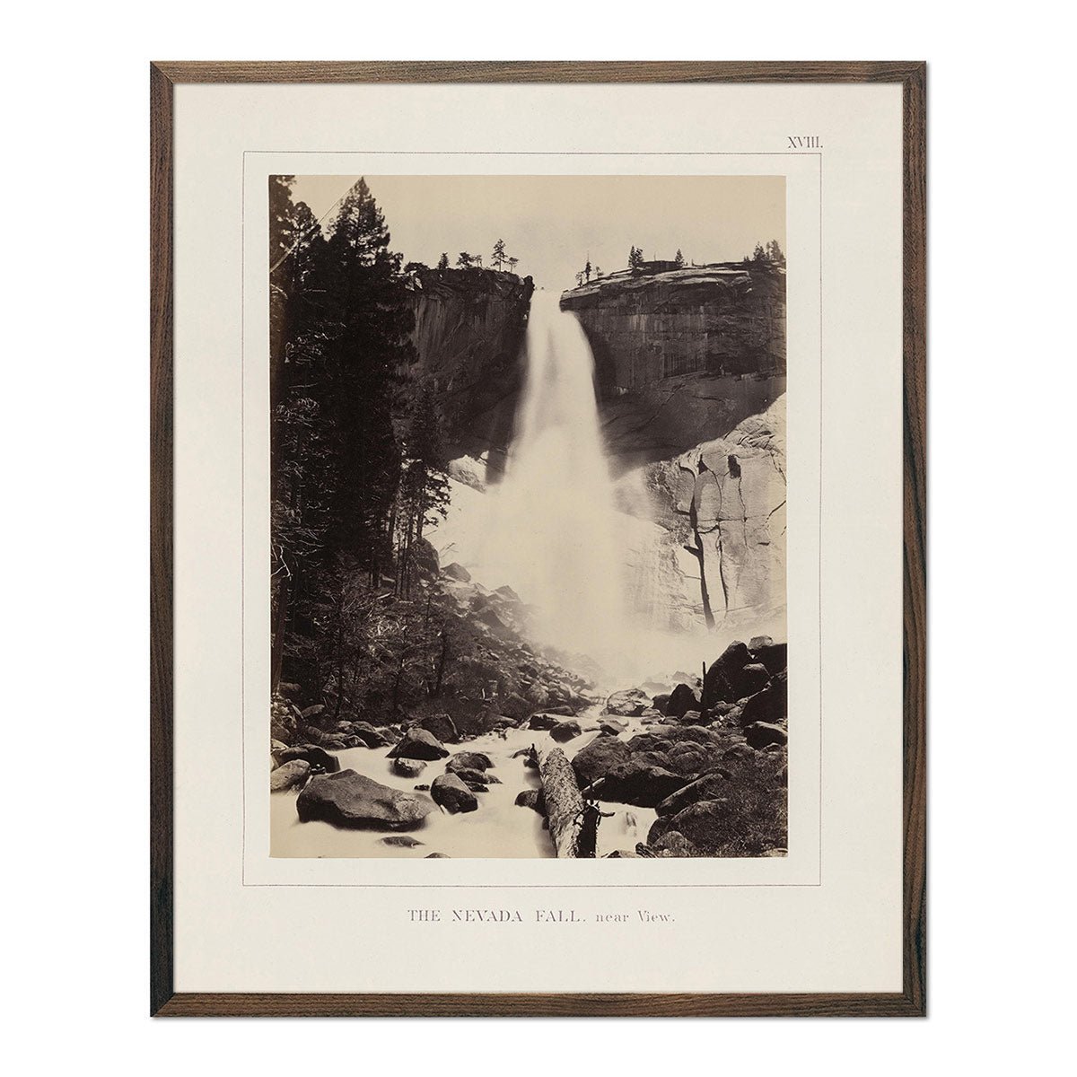 Nevada Fall, Yosemite 1868 - Muir Way - Photograph
