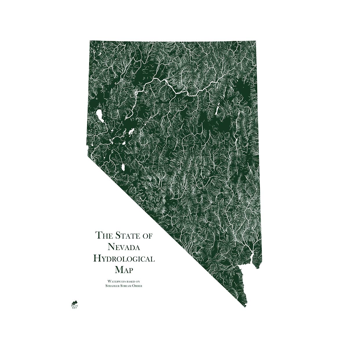 Nevada Hydrological Map - Muir Way - Hydrology