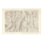 Nevada Plateau 1876 Topographic Map - Muir Way - Vintage Map
