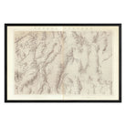 Nevada Plateau 1876 Topographic Map - Muir Way - Vintage Map