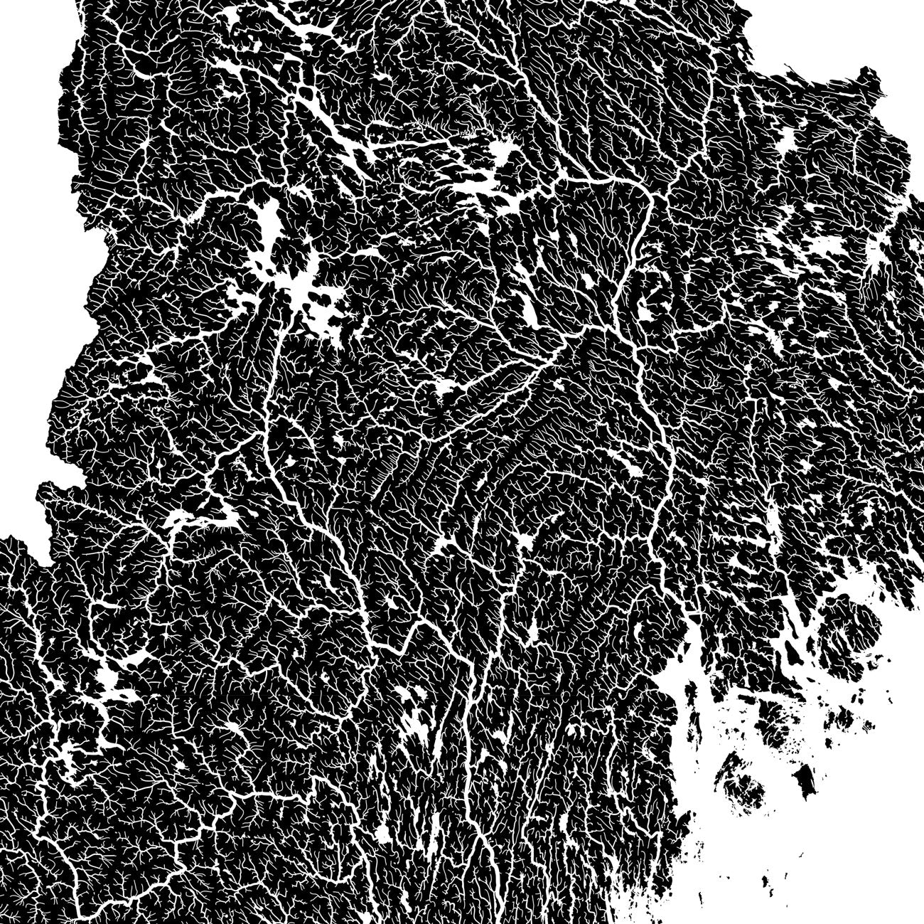 New England Regional Hydrological Map - Muir Way - Hydrology