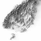 New Zealand Elevation Map - Muir Way - Elevation