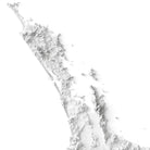 New Zealand Elevation Map - Muir Way - Elevation