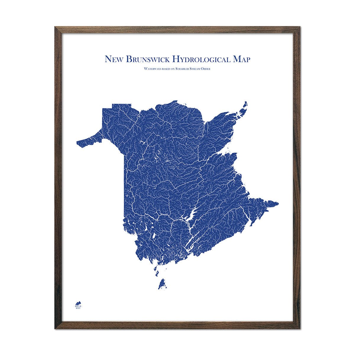 New Brunswick Hydrological Map - Muir Way - Hydrology