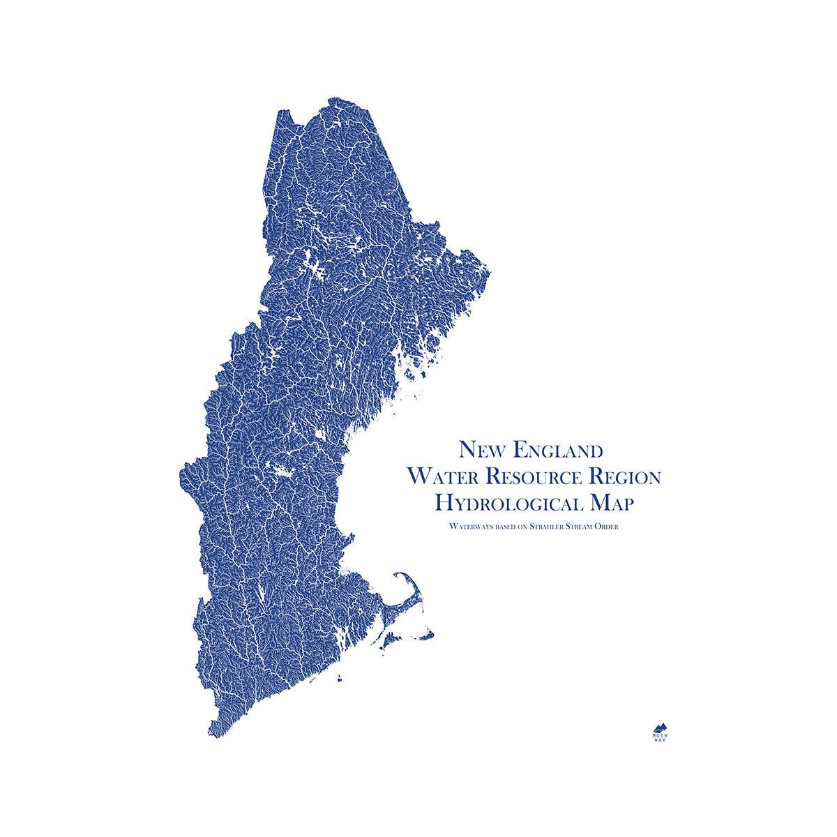 New England Regional Hydrological Map - Muir Way - Hydrology