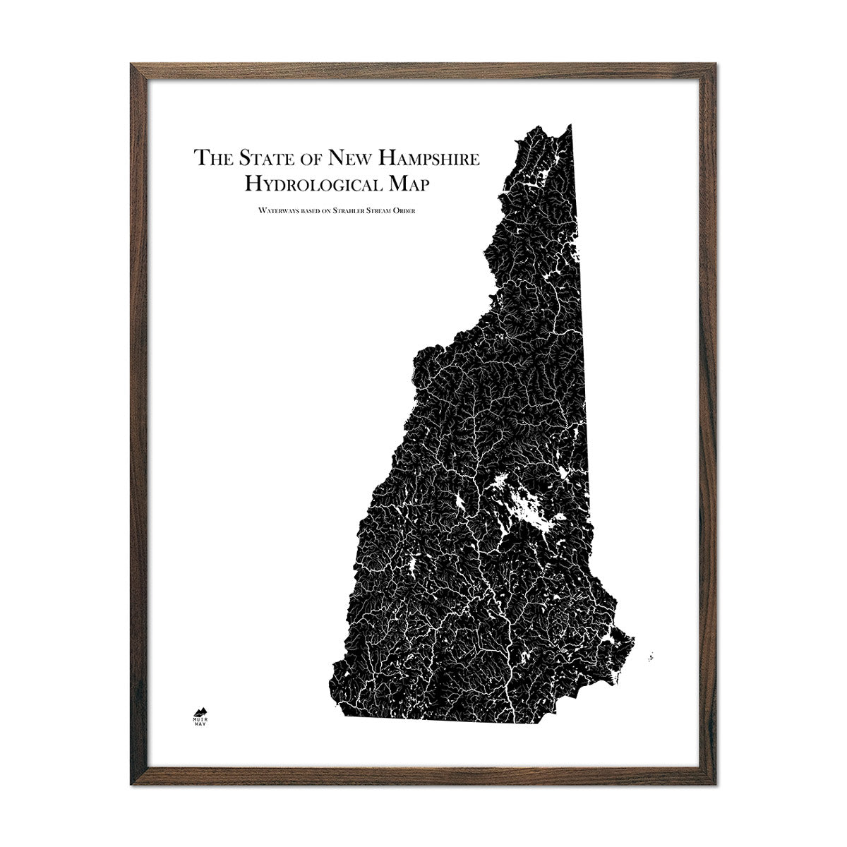 New Hampshire Hydrological Map - Muir Way - Hydrology