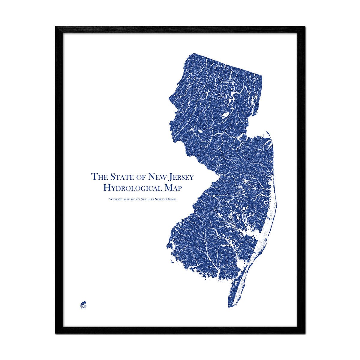 New Jersey Hydrological Map - Muir Way - Hydrology