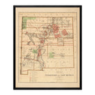 New Mexico Territory 1876 Map - Muir Way - Vintage Map