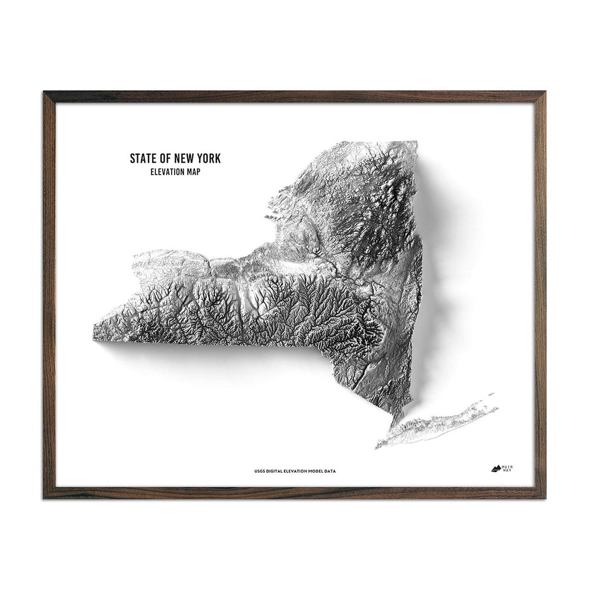 New York Elevation Map - Muir Way - Elevation