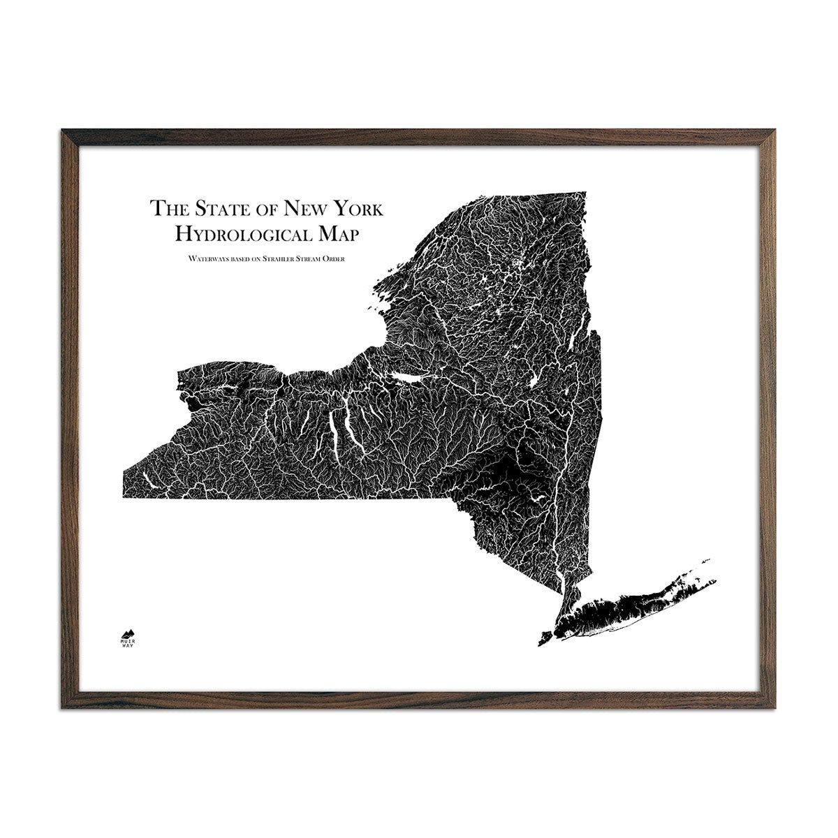 New York Hydrological Map - Muir Way - Hydrology