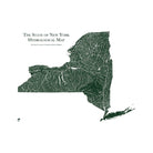 New York Hydrological Map - Muir Way - Hydrology