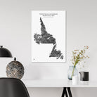 Newfoundland and Labrador Hydrological Map - Muir Way - Hydrology