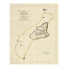 Niihau Island 1904 Map - Muir Way - Vintage Map