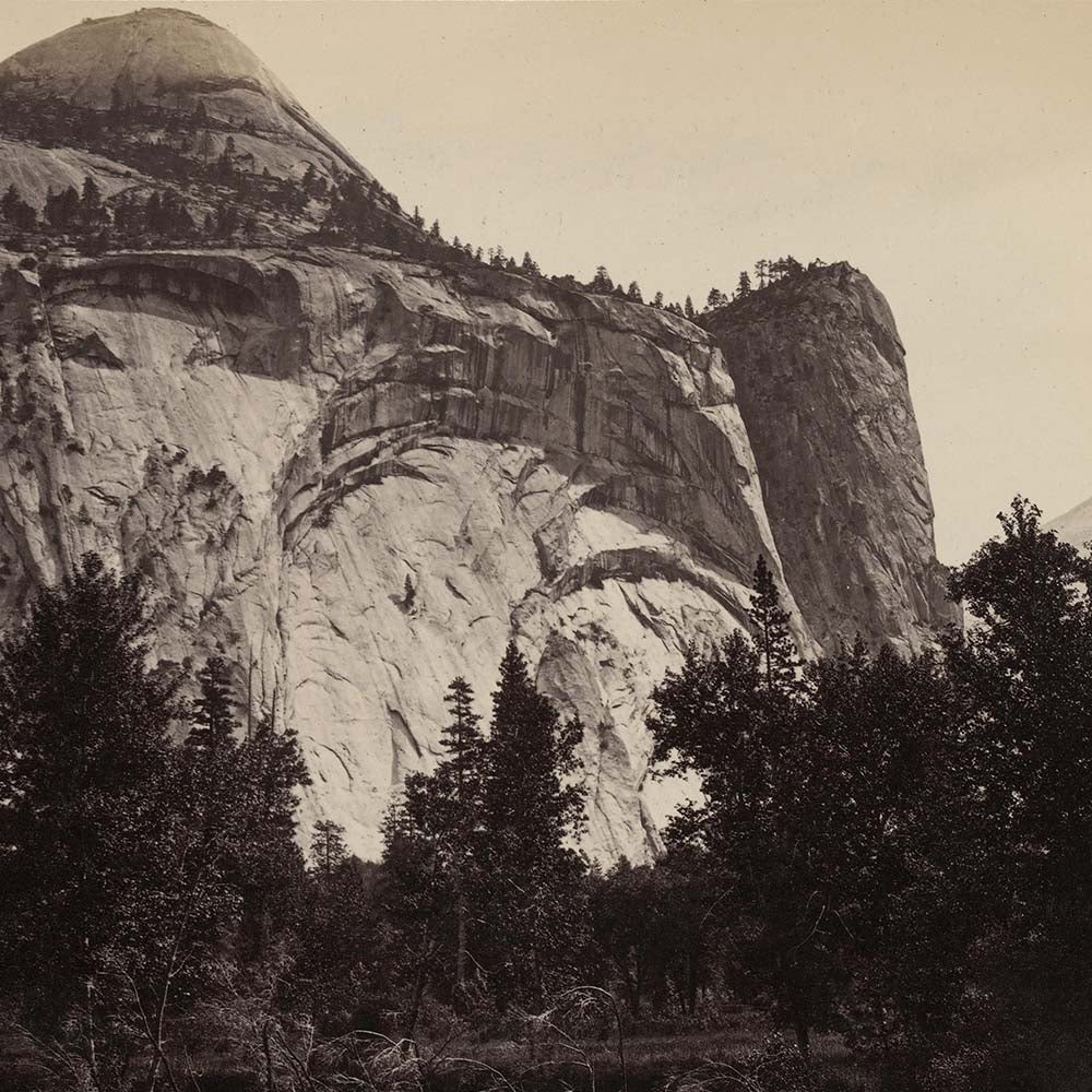 North Dome, Royal Arches and Washington Column, Yosemite 1868 - Muir Way - Photograph