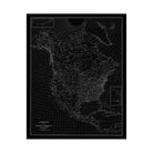 North America 1912 USGS Map Black - Muir Way - Vintage Map