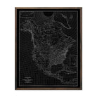 North America 1912 USGS Map Black - Muir Way - Vintage Map