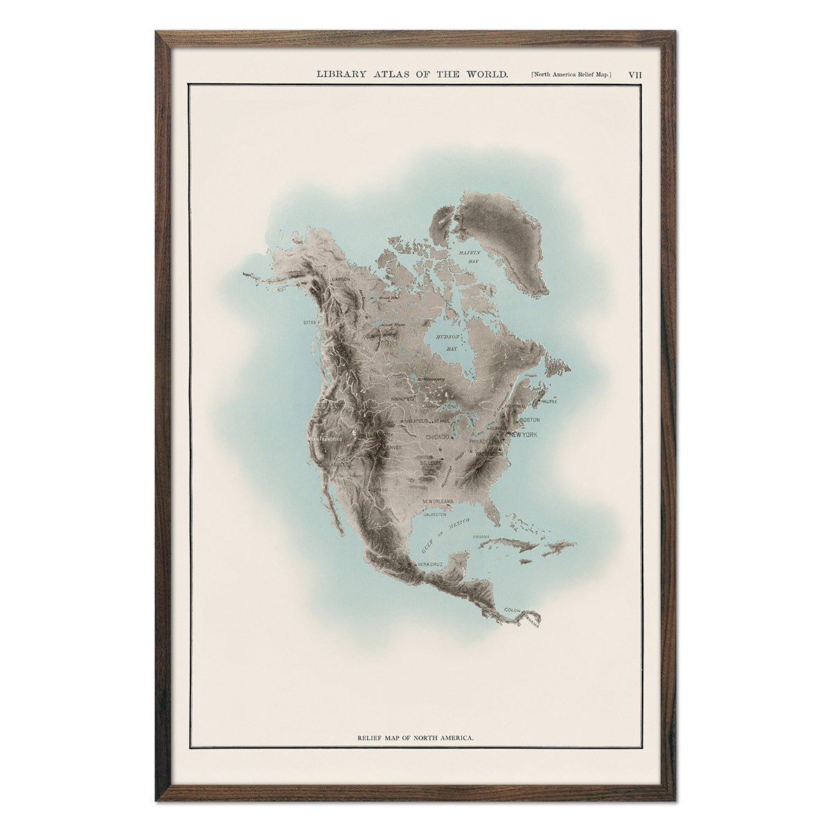 North America Atlas Map - Muir Way - Vintage Map