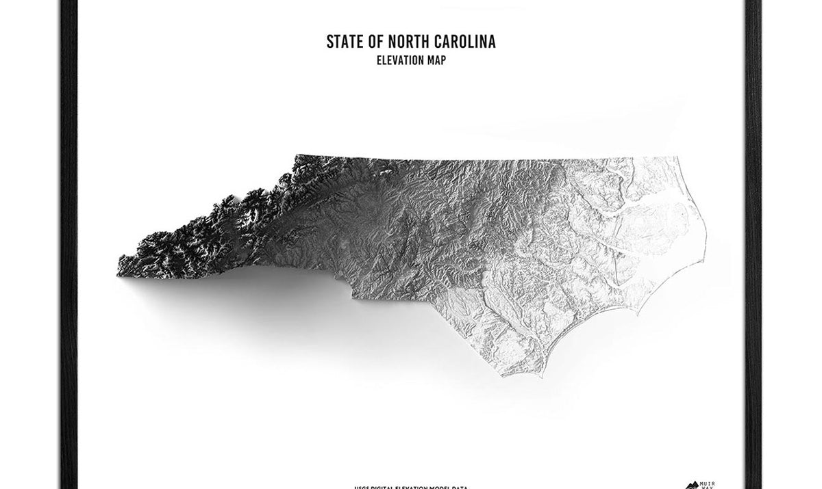 North Carolina Relief Map