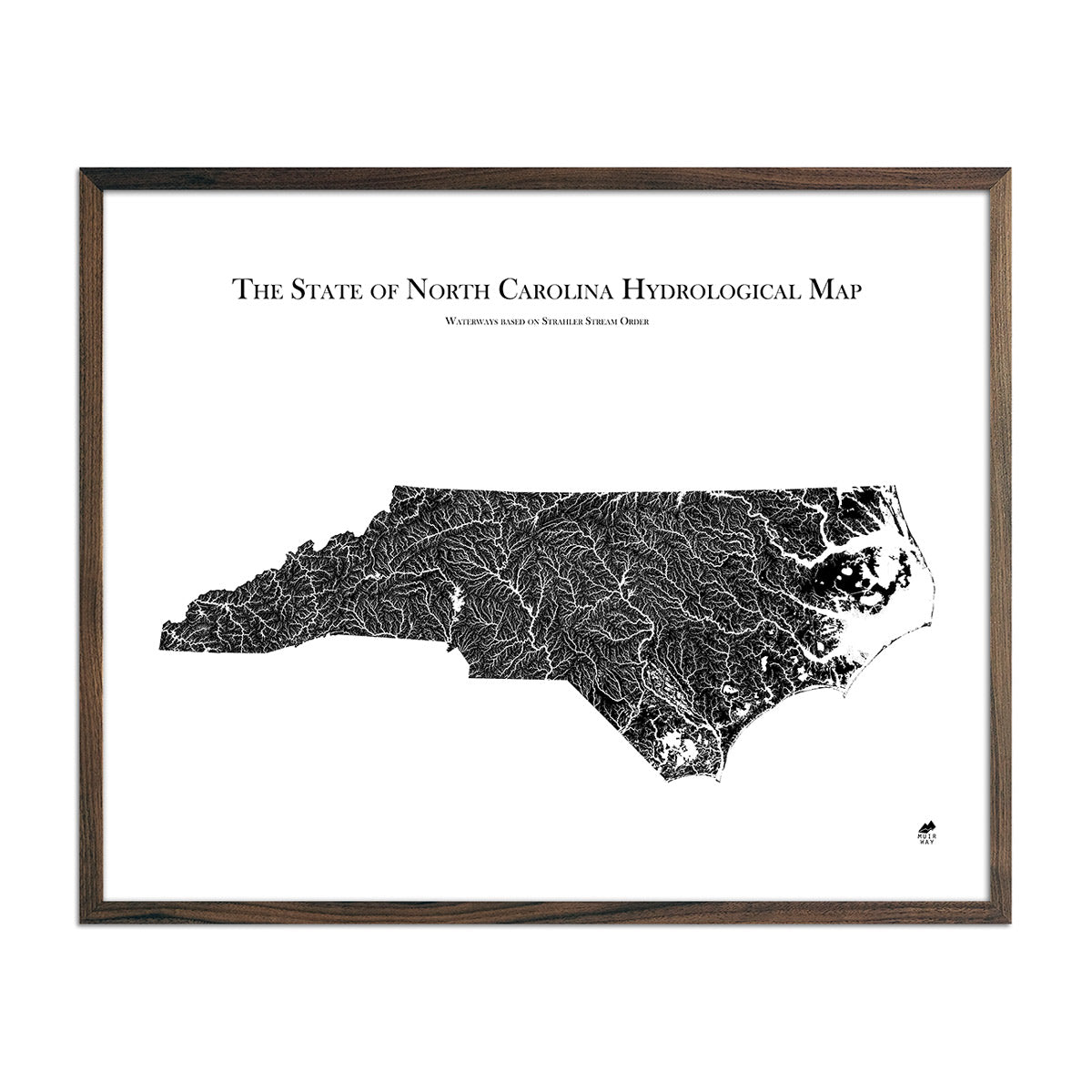 North Carolina Hydrological Map - Muir Way - Hydrology