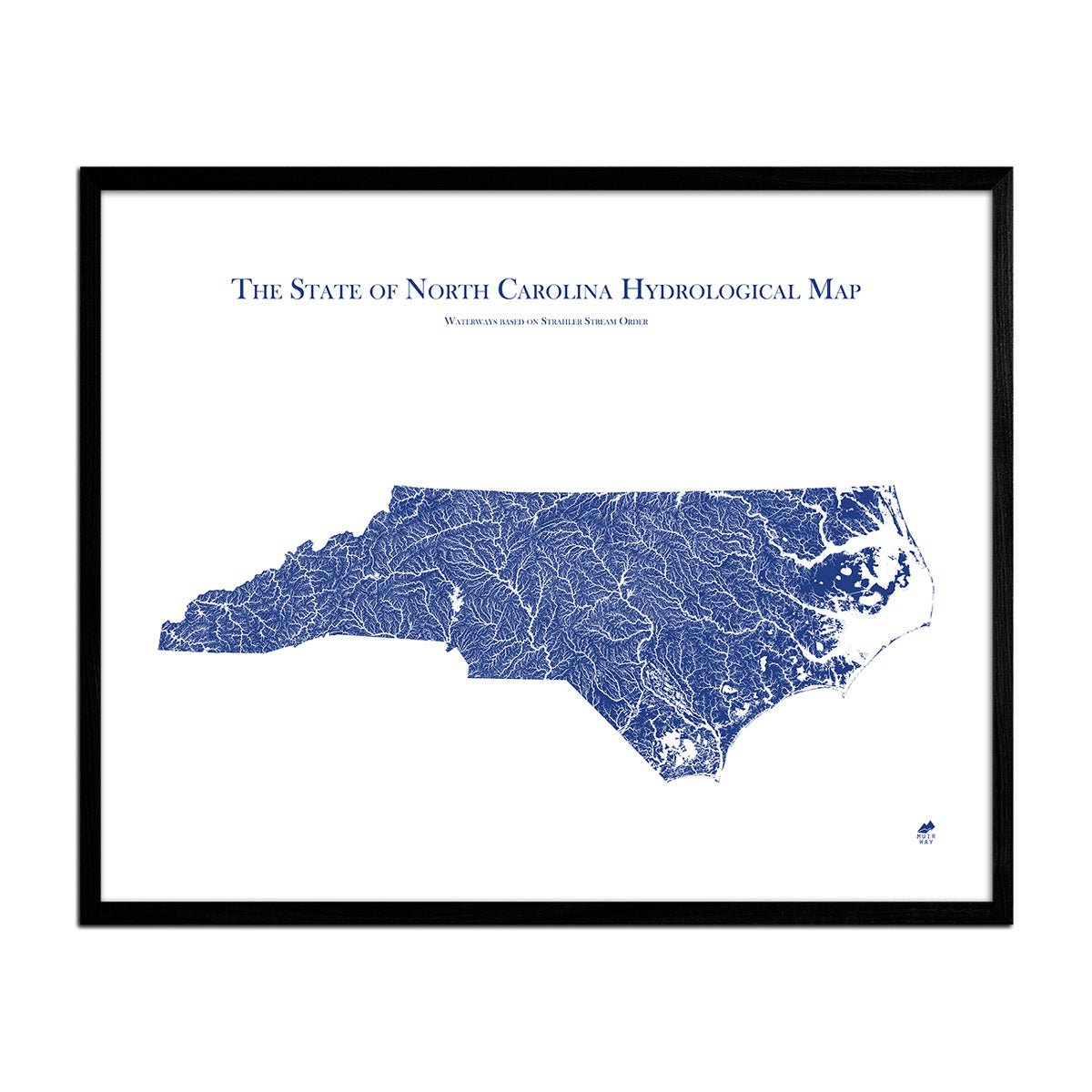 North Carolina Hydrological Map - Muir Way - Hydrology