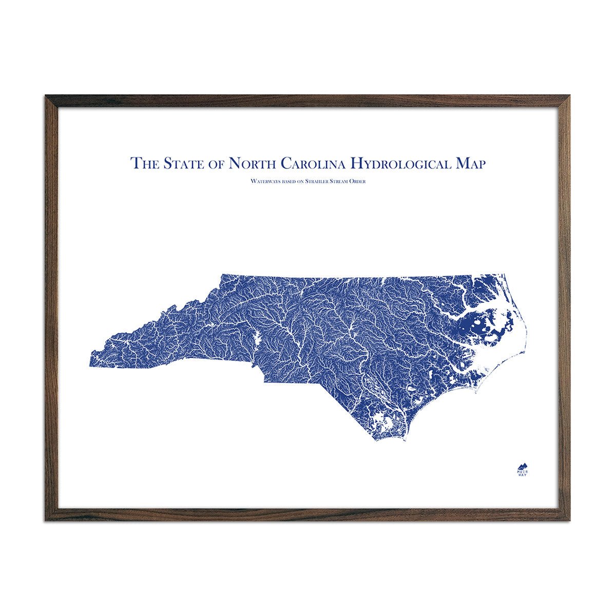 North Carolina Hydrological Map - Muir Way - Hydrology